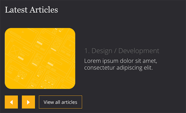 Three Column Img & Text Page Builder Module tablet View.
